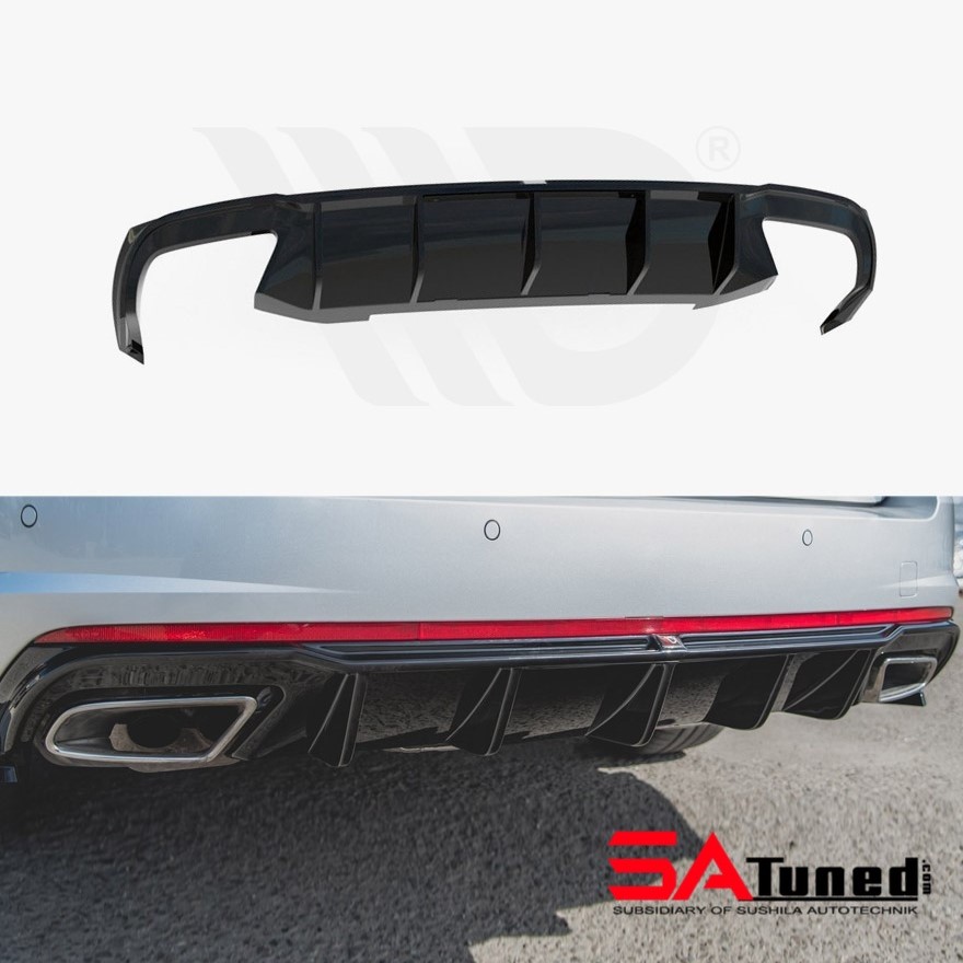 Maxton Design Rear Diffuser V2 For Skoda Octavia MK3 - SATuned