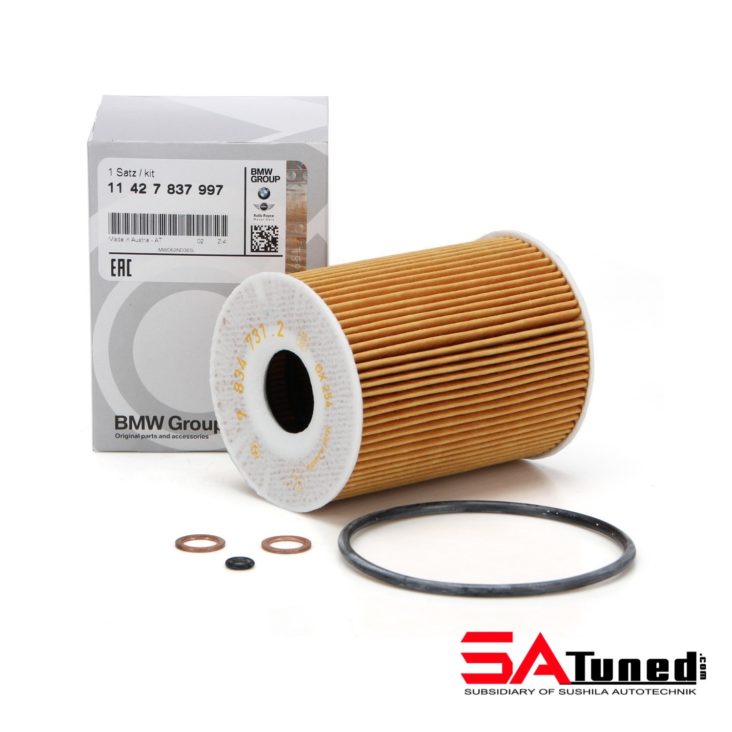 Genuine Bmw Oil Filter Kit For Bmw E E M Satuned