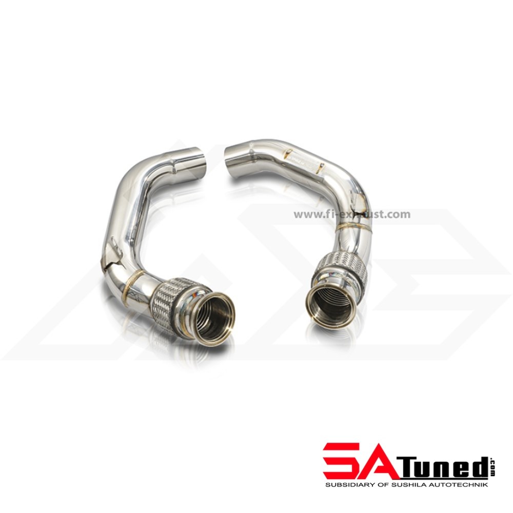Fi Exhaust Mid Y-Pipe + Valvetronic Muffler + Quad Silver Tips + Fi PRO App Remote (OBDII) - Porsche 95B.2 Macan 2.0T 2019-2021