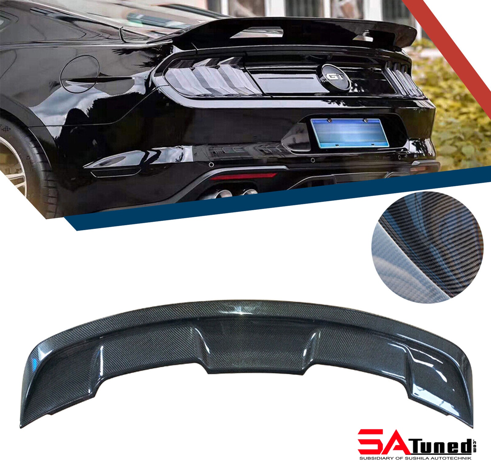 SATuned™ GT500 PP Style Spoiler for Ford Mustang 2018-2020 - SATuned