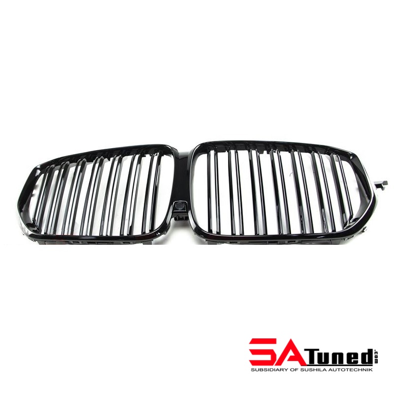 SATuned™ Gloss Black Kidney Grill With Double Spokes For BMW G05 X5