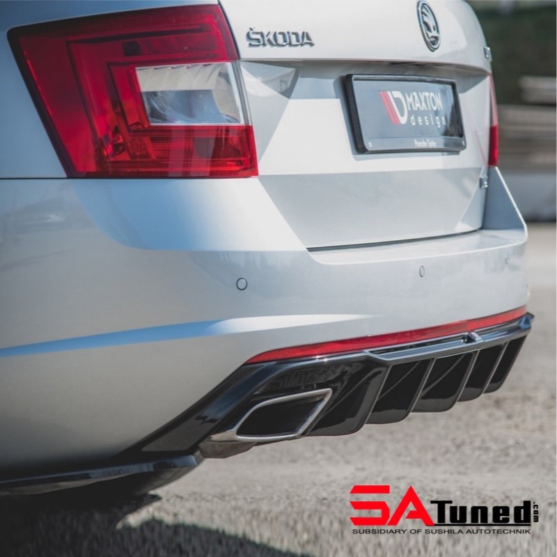 Maxton Design Rear Diffuser V2 For Skoda Octavia MK3 SATuned
