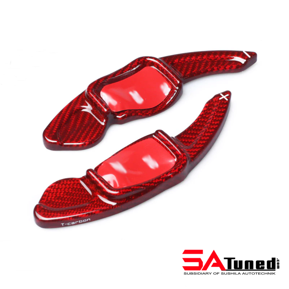 SATuned™ Steering Wheel Carbon Paddle Shifter Red - SATuned